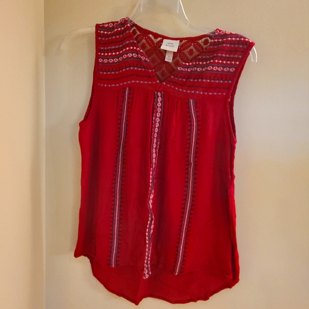 Knox Rose Women's Sleeveless Boho Top